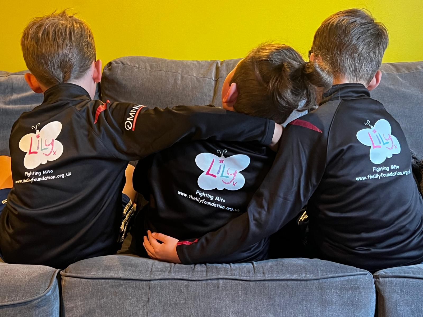 Jude with his two big brothers, who also play for Redruth United